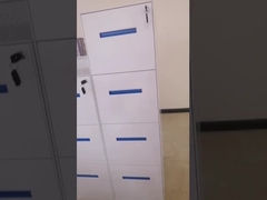 OEM ODM 5mm Tepi Vertikal 4 Laci Lemari Arsip Tebal 0.6mm