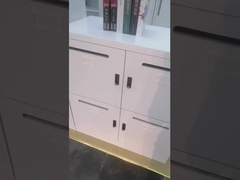 H1200 * W900 * D450mm Kotak Surat Kantor Logam 4 Pintu Kabinet Powder Coating