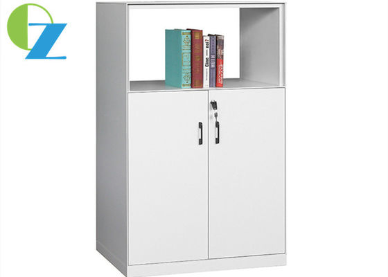 Open Shelf W800mm Steel Office Cupboard 2 Tier Cupboard 1 Open Shelf