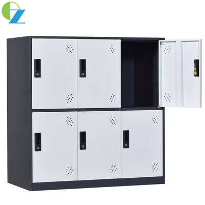 Small Size 6 door steel locker Primary School Locker Steel Gym Office