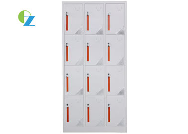 12 Door Steel Office Lockers Wardrobe 900mm Width For Small Space