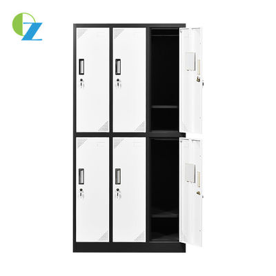 OEM Disassemble Steel Office Lockers School Gym Office Furniture 6 Door For Cloth