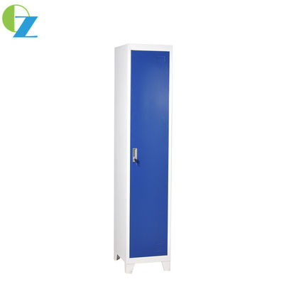 1mm Vertical Single Door Steel Locker Staff Gym Locker With Metal Feet