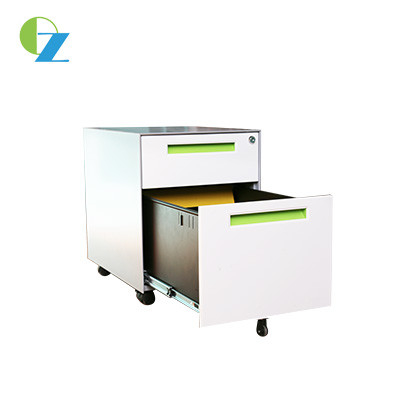 Slim Movable Pedestal Caddy Storage Roller Container Personal Office Under Desk