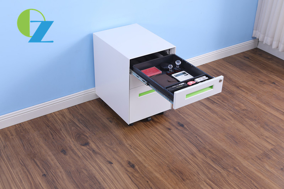 Office Mobile Pedestal Filing Cabinet With Keys Steel With 3 Drawers