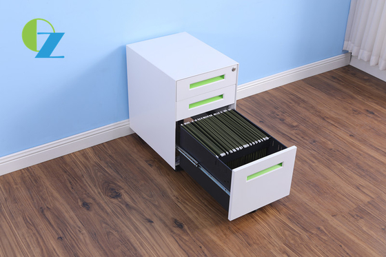 Office Mobile Pedestal Filing Cabinet With Keys Steel With 3 Drawers